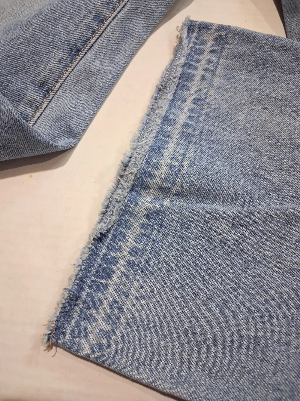 Old Navy Girls Light Wash Baggy Wide Leg Distressed Jeans 12 Plus